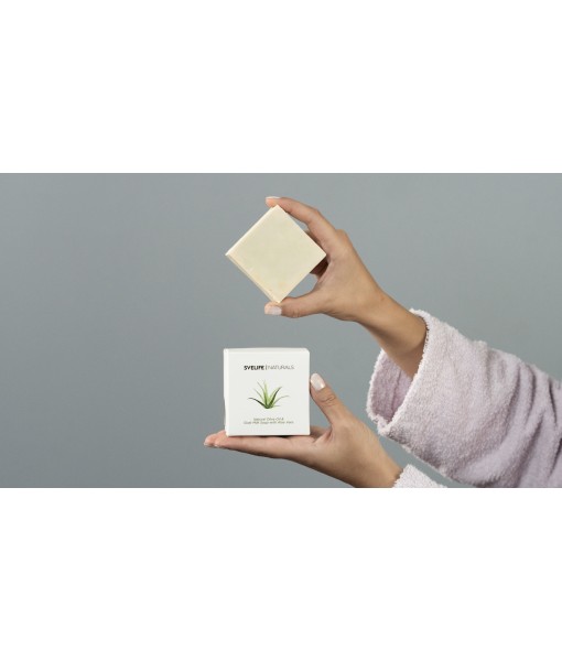 svelife - Goat Milk , Aloevera extract, Olive Oil Soap %100 Handmade Swedish Quality 200gr (Aloe vera)