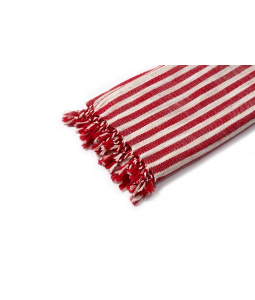 Beach Towel , Pestemal - Red & White 