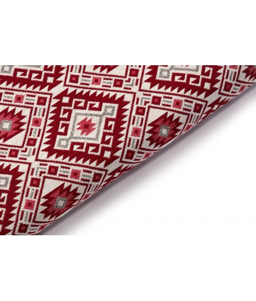 Ottoman Pattern Bedspread - Red