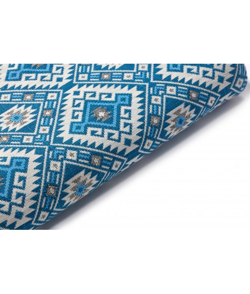 Ottoman Pattern Bedspread - AQUA