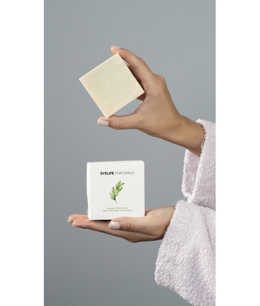 svelife - Goat Milk , Daphne extract, Olive Oil Soap %100 Handmade Swedish Quality 200gr (Daphne)